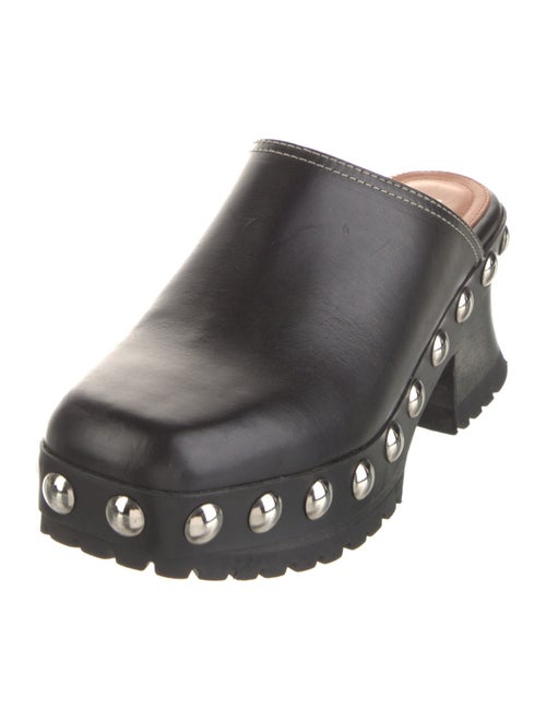 Labucq Leather Studded Accents Mules