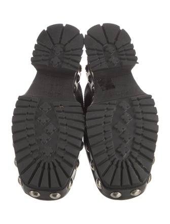 Labucq Leather Studded Accents Mules