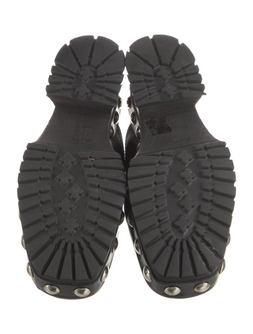 Labucq Leather Studded Accents Mules