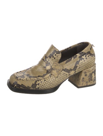 Labucq Python Animal Print Pumps