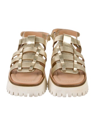 Labucq Leather Slingback Sandals