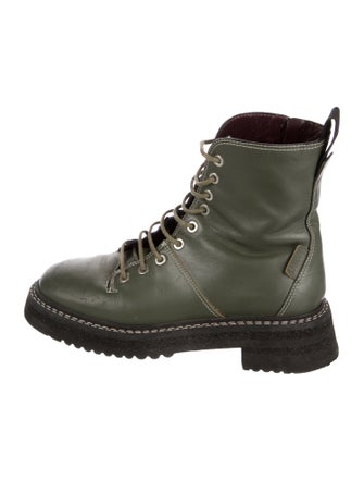 Labucq Leather Combat Boots