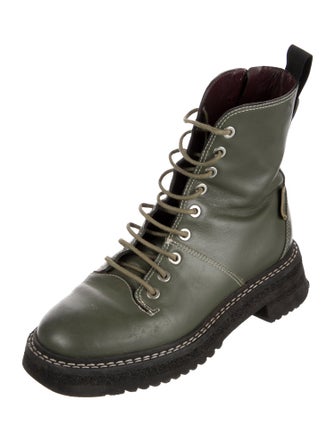 Labucq Leather Combat Boots