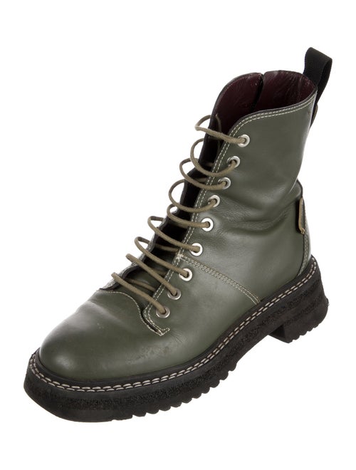Labucq Leather Combat Boots