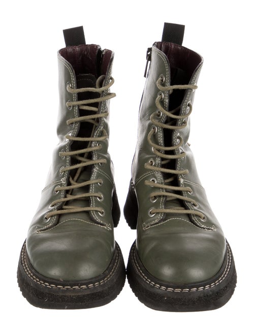 Labucq Leather Combat Boots