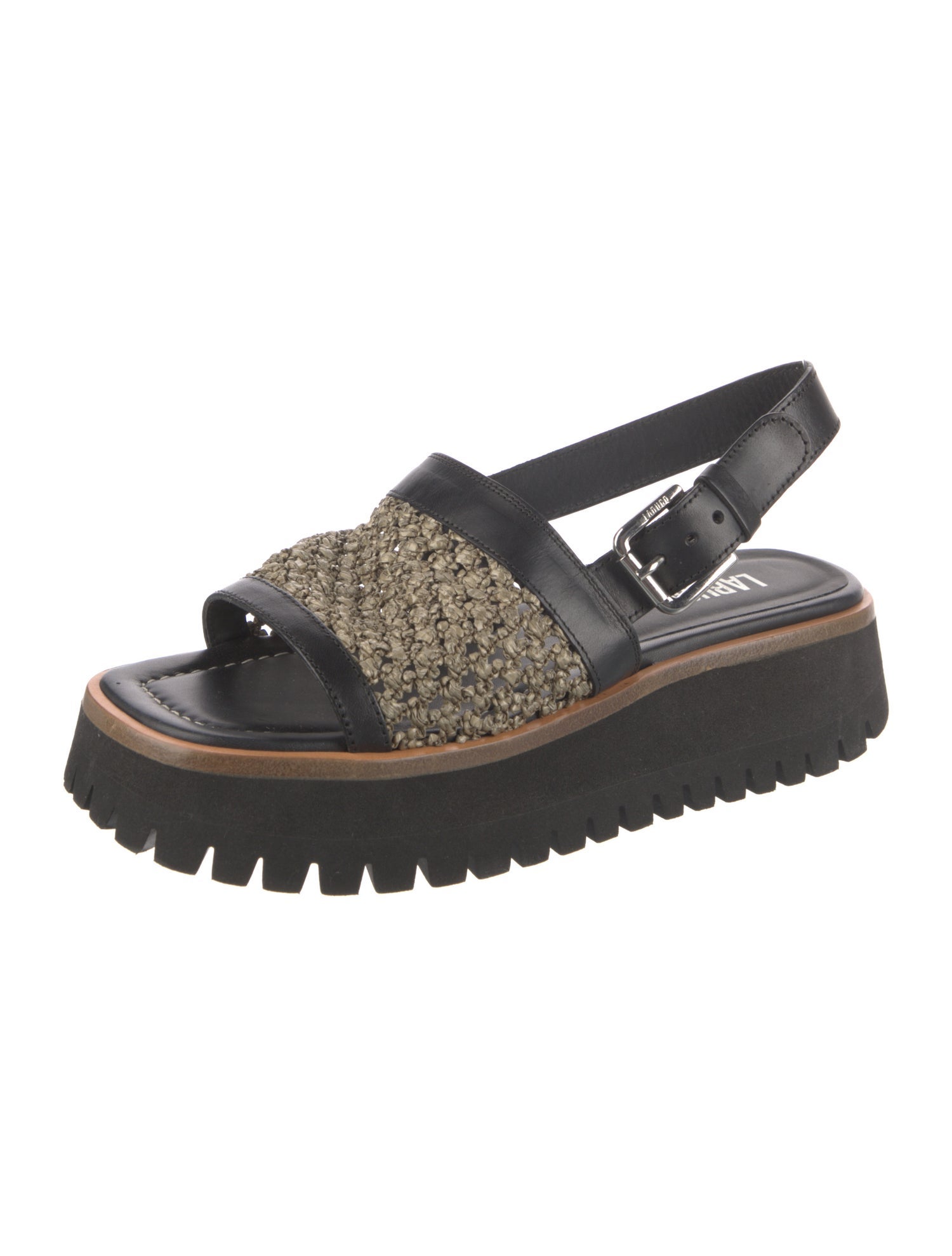 Labucq Leather Slingback Sandals