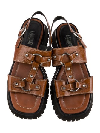 Labucq Leather Slingback Sandals