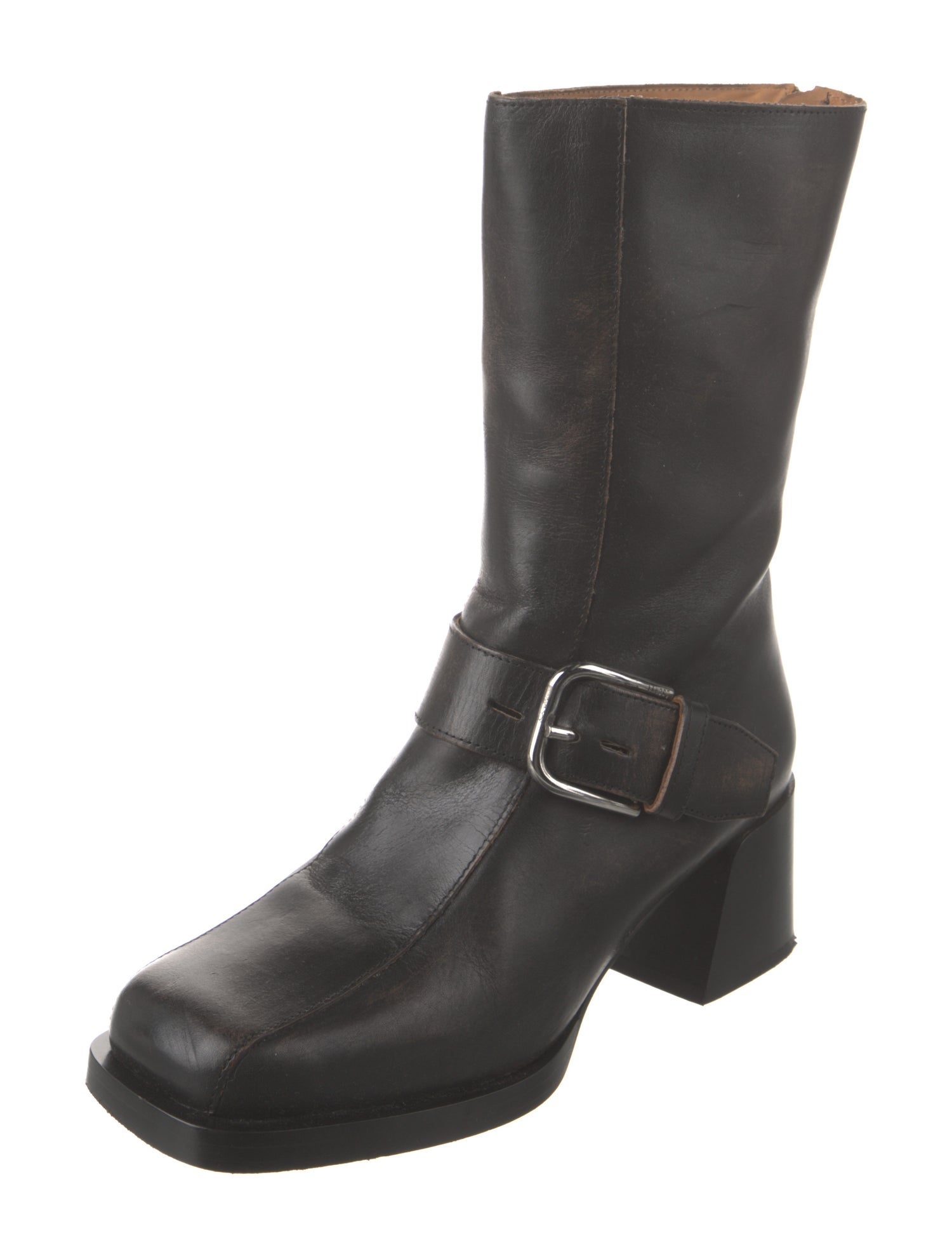 Labucq Leather Moto Boots