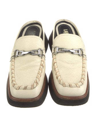 Labucq Leather Whipstitch Trim Mules