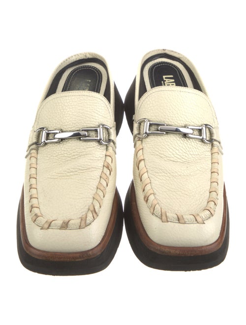 Labucq Leather Whipstitch Trim Mules