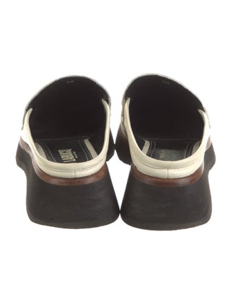 Labucq Leather Whipstitch Trim Mules