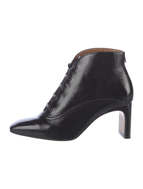 Labucq Patent Leather Lace-Up Boots