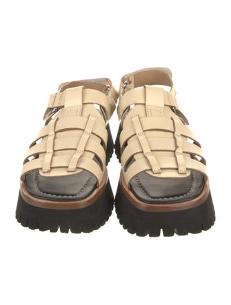 Labucq Leather Slingback Sandals