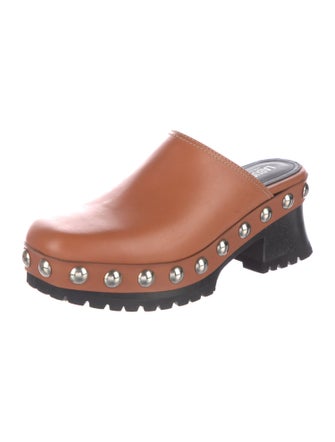 Labucq Leather Studded Accents Mules