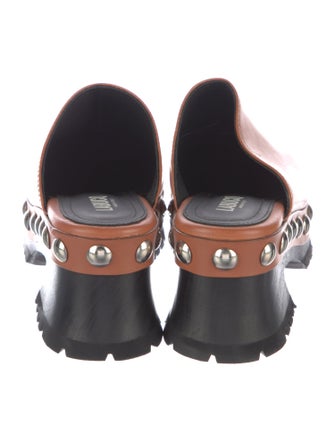 Labucq Leather Studded Accents Mules