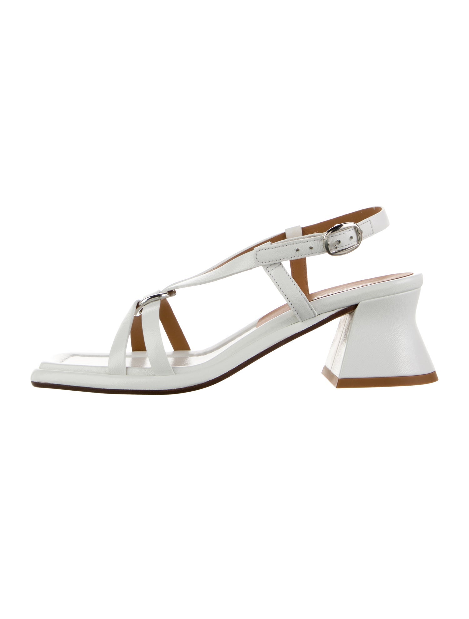 Labucq Leather T-Strap Sandals