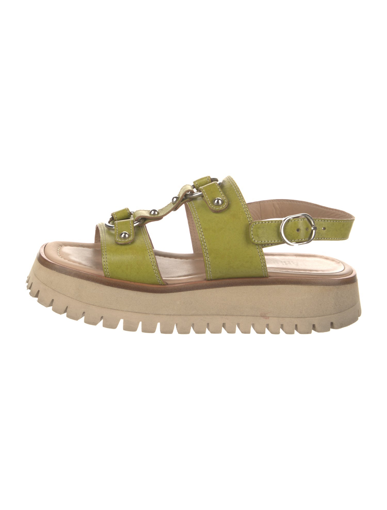 Labucq Leather Studded Accents Sandals