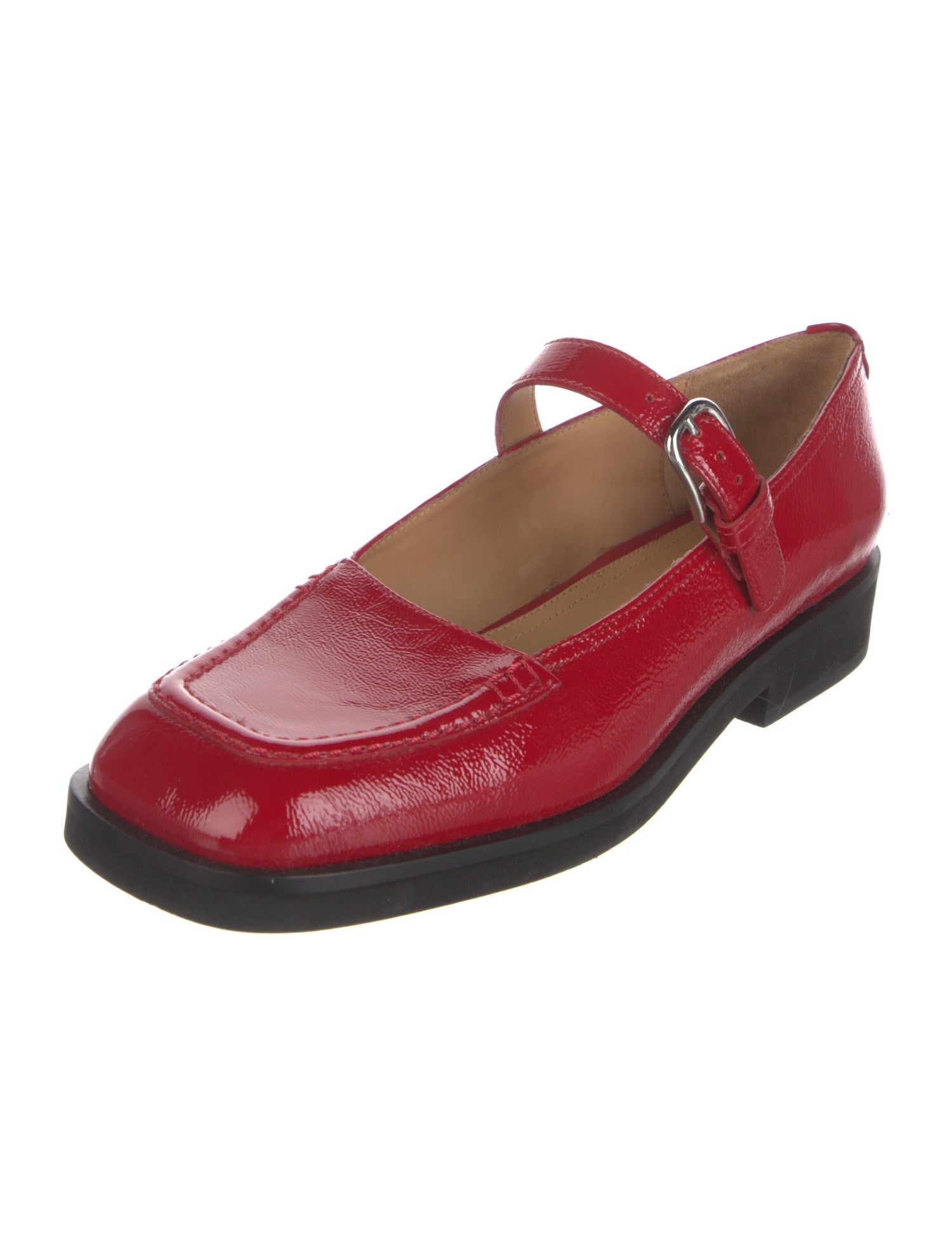 Labucq Patent Leather Mary Jane Flats