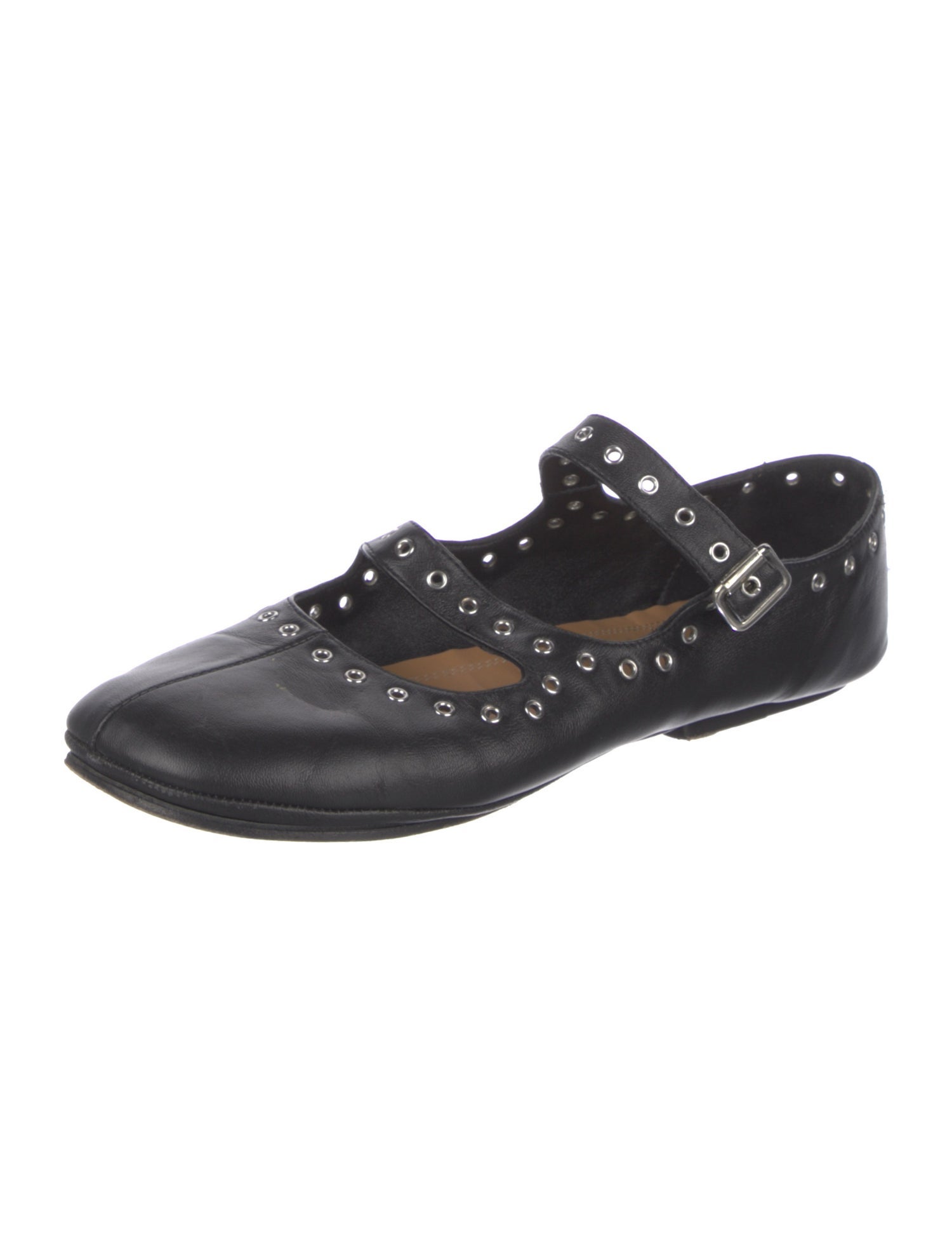 Labucq Leather Mary Jane Flats
