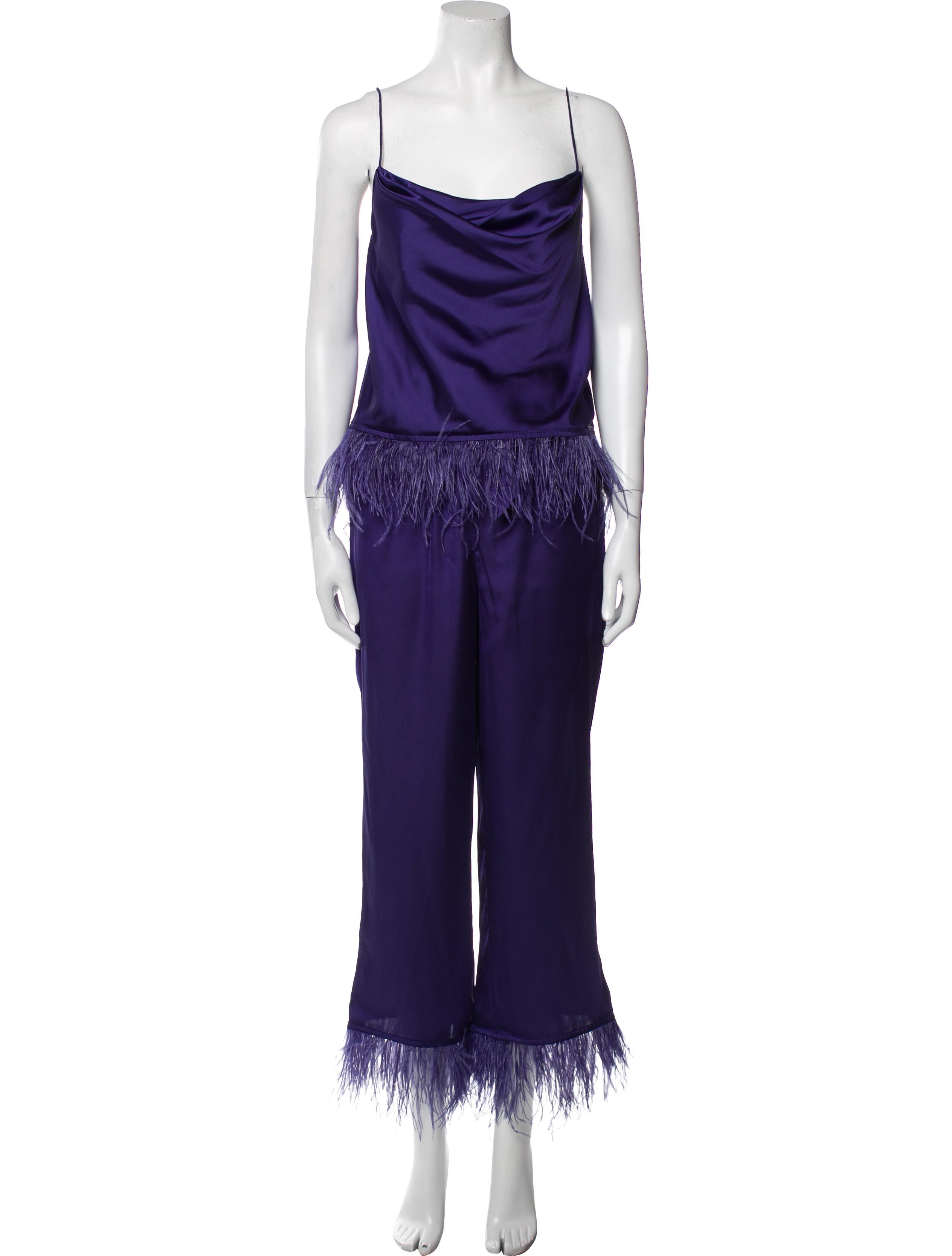 L'Academie Feather Trim Pajamas