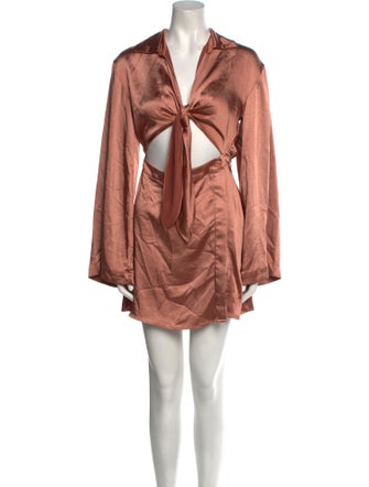 L'Academie V-Neck Mini Dress