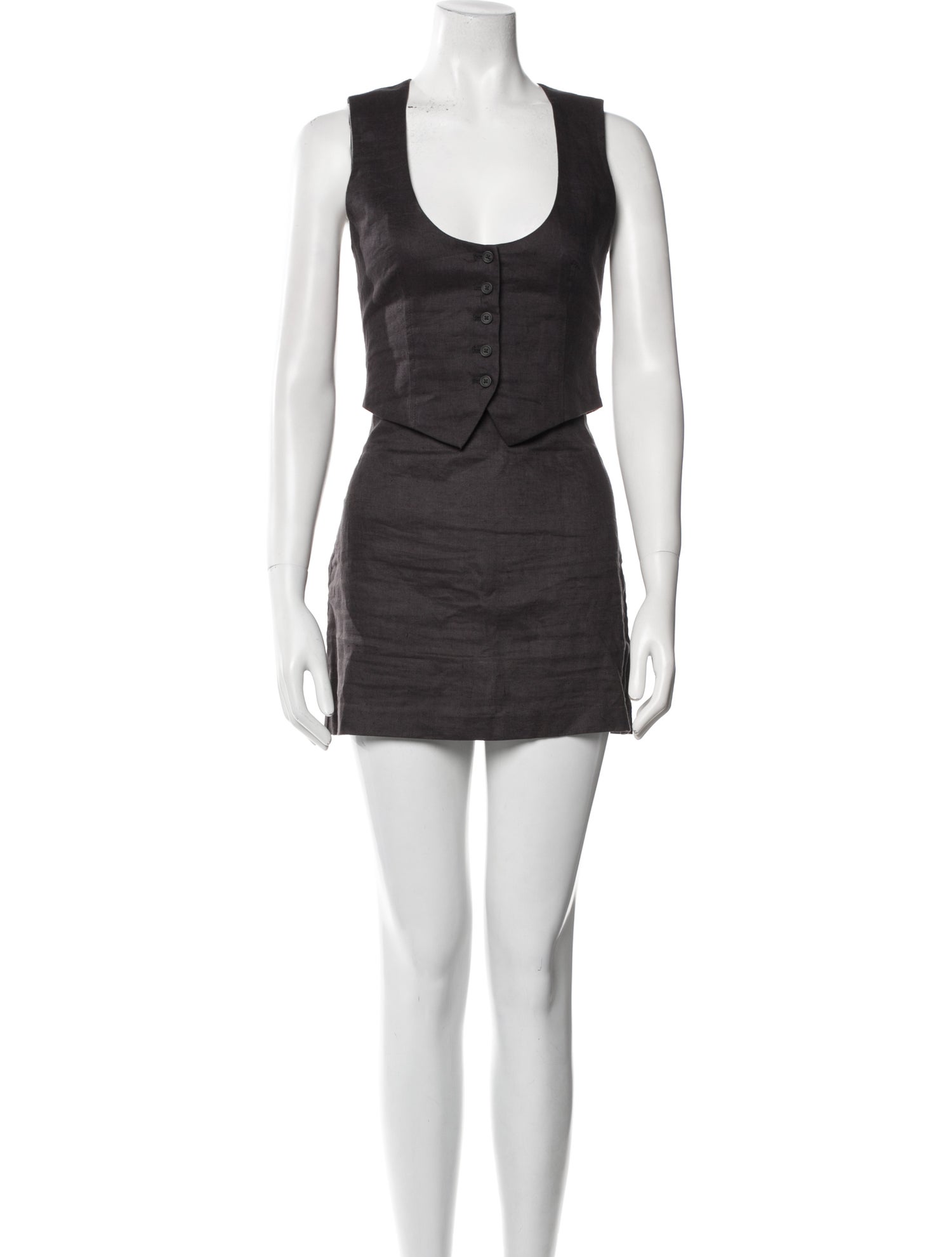 L'Academie Linen Skirt Set