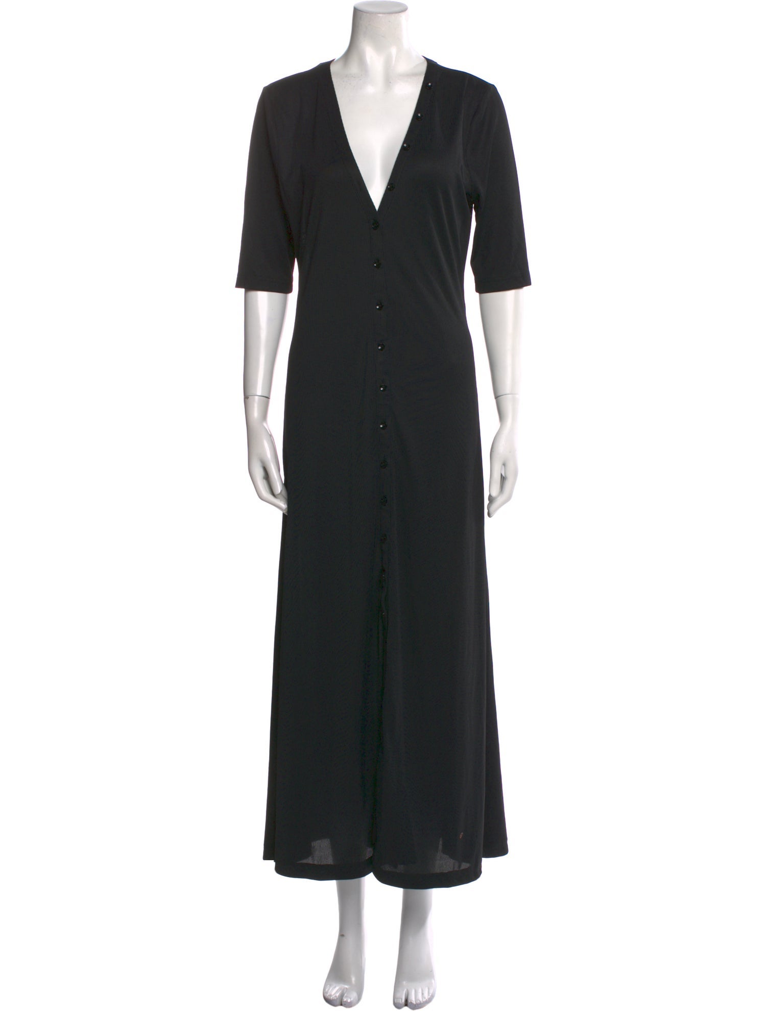 L'Academie V-Neck Long Dress