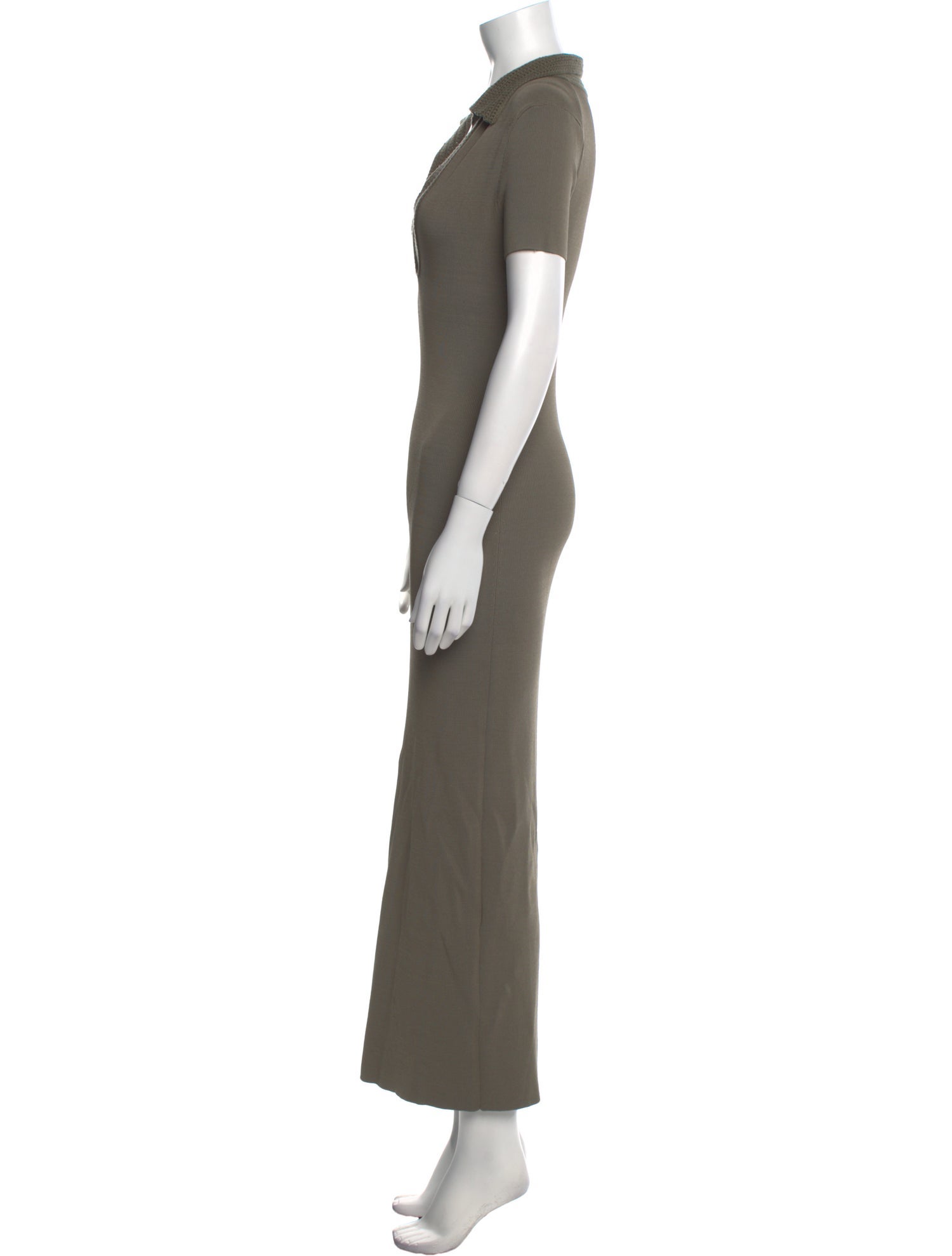 L'Academie V-Neck Long Dress