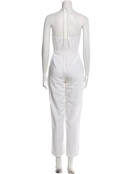 L'Academie Linen Halterneck Jumpsuit