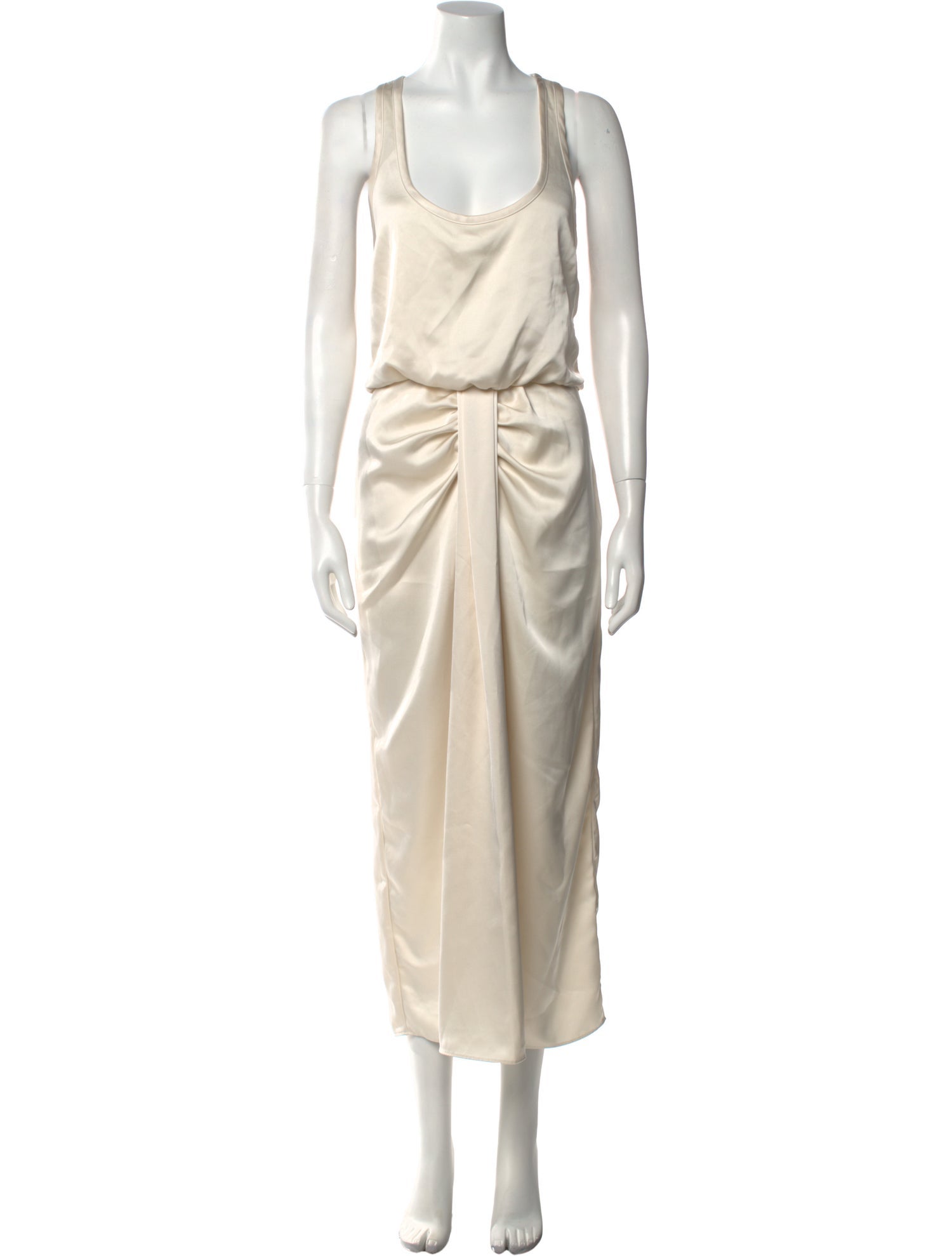 L'Academie Scoop Neck Long Dress