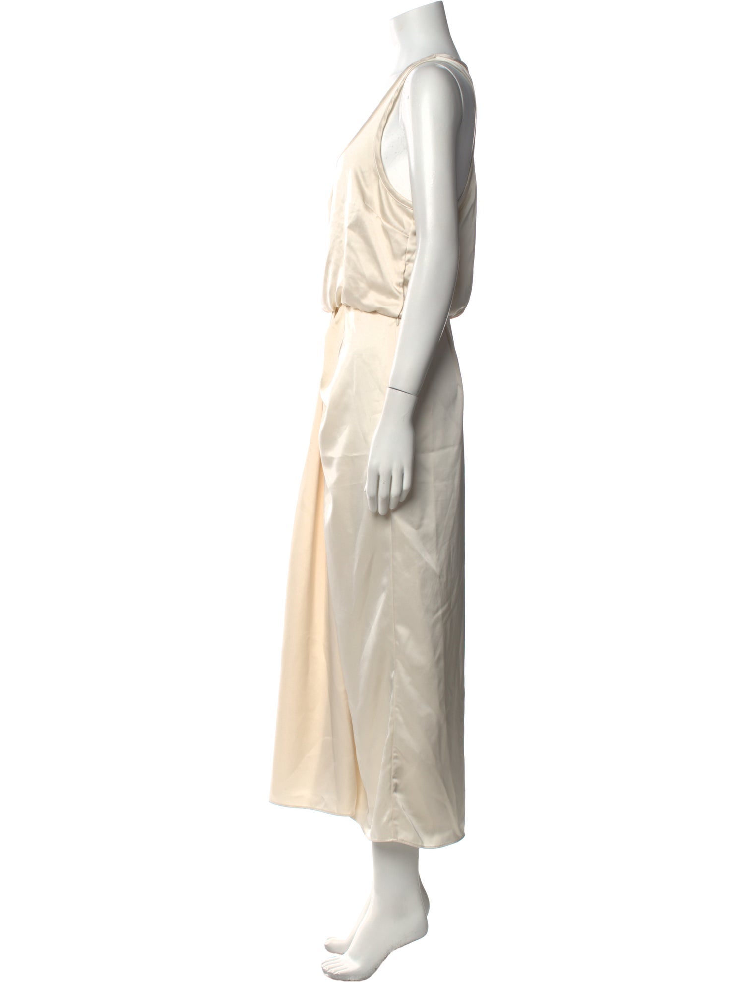 L'Academie Scoop Neck Long Dress
