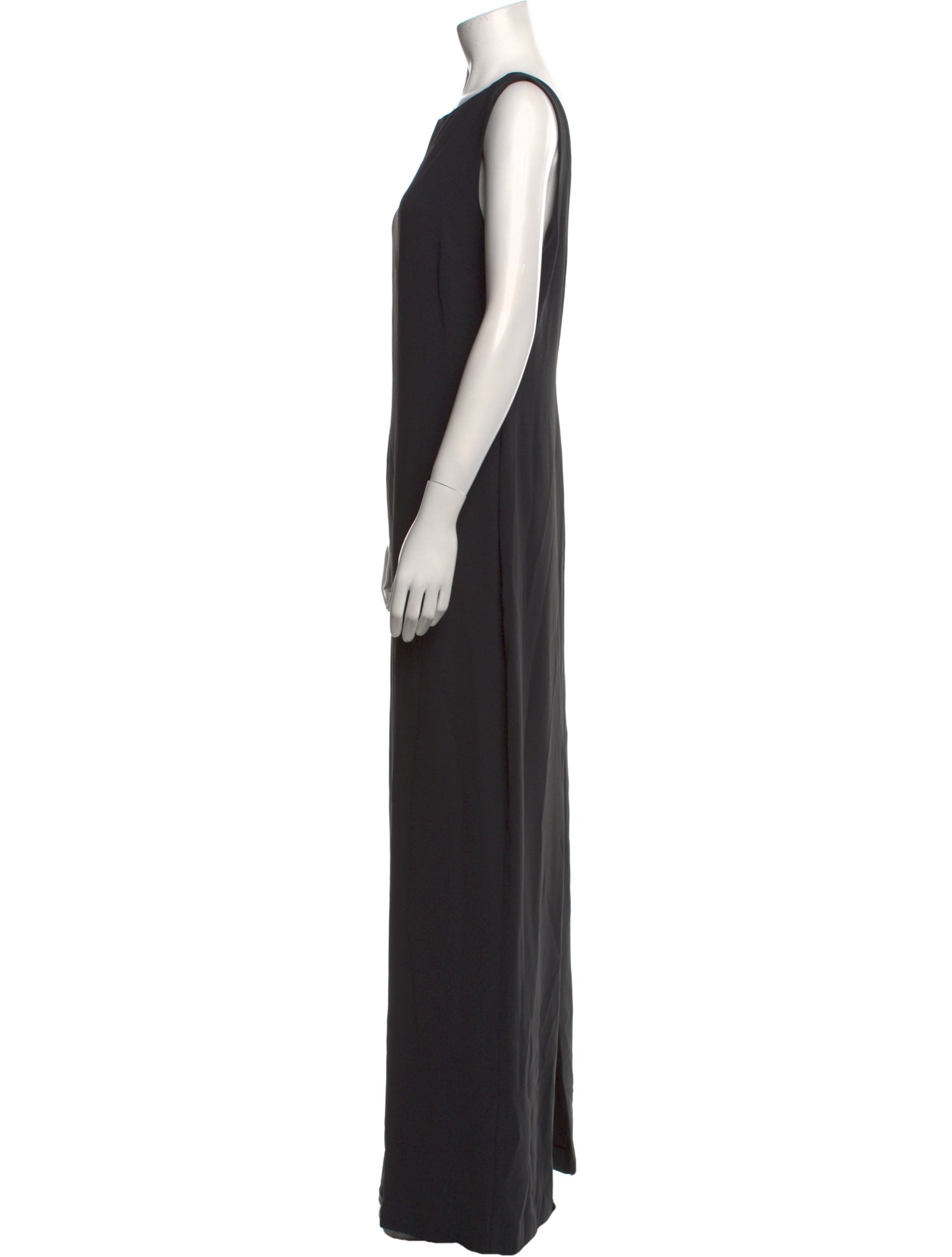 L'Academie Bateau Neckline Long Dress