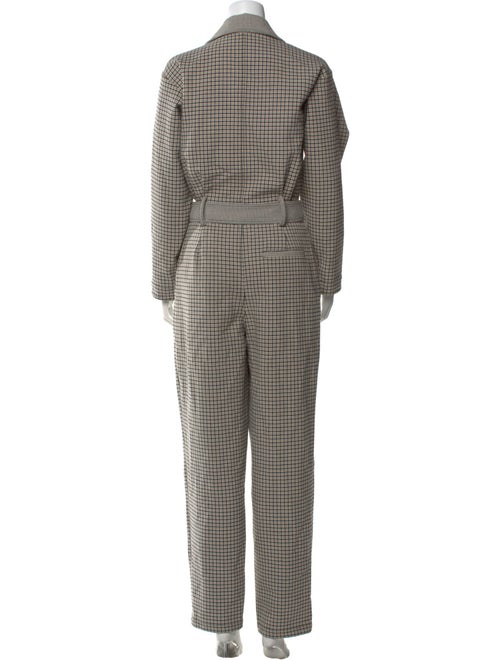 L'Academie Plaid Print Jumpsuit
