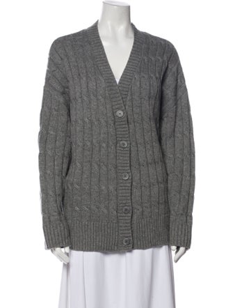 L'Academie Nylon V-Neck Sweater