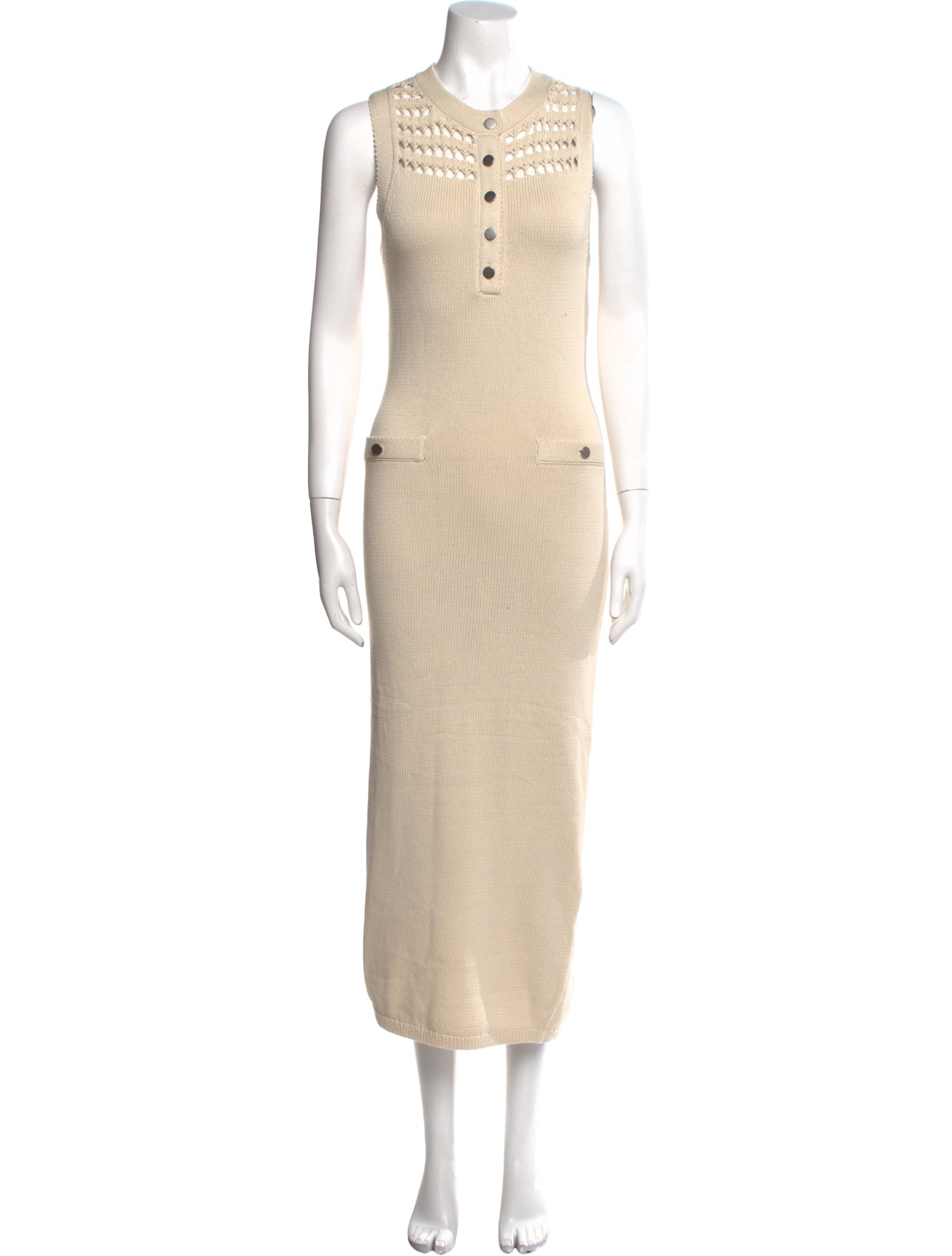 L'Academie Crew Neck Long Dress