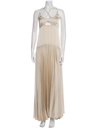 L'Academie Square Neckline Midi Length Dress