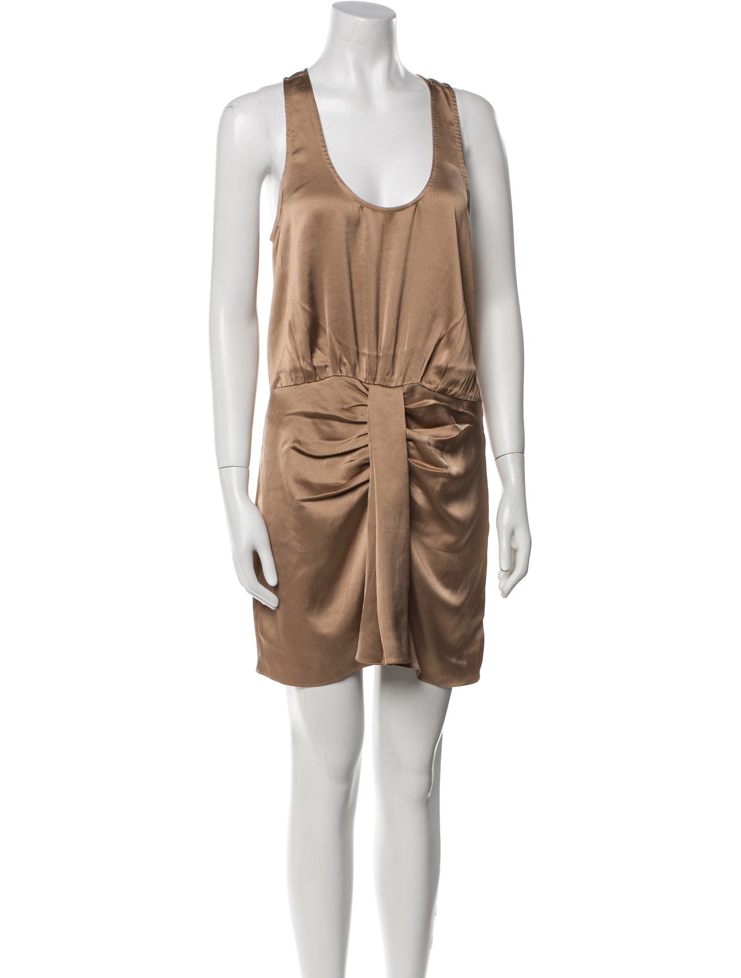 L'Academie Scoop Neck Mini Dress