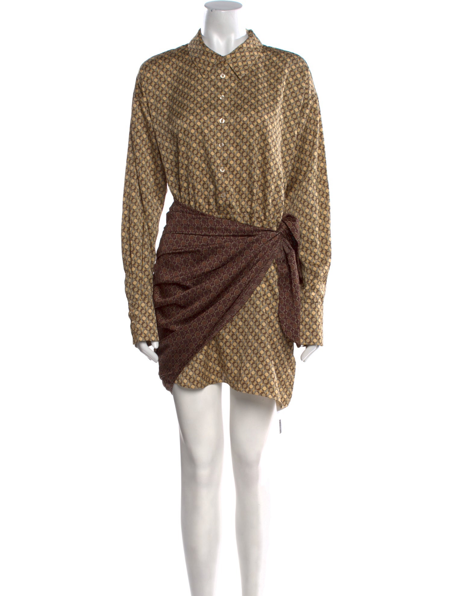 L'Academie Animal Print Mini Dress