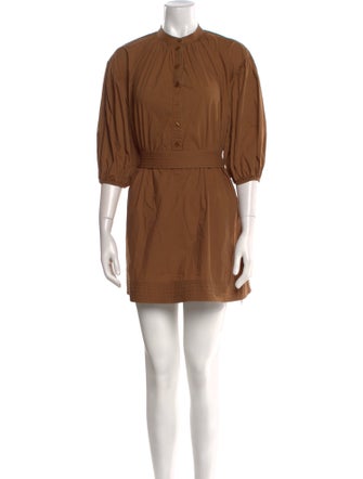 L'Academie Crew Neck Mini Dress