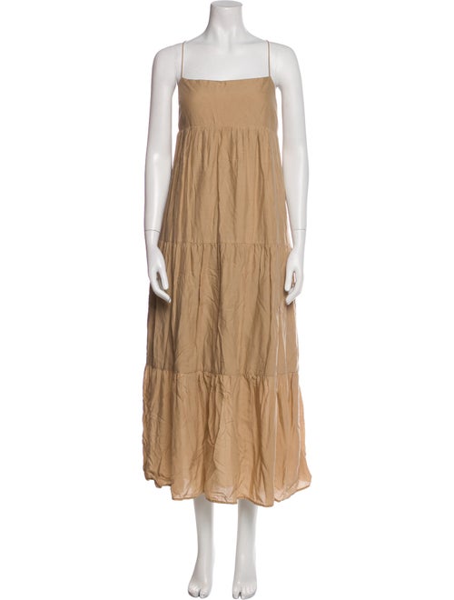 L'Academie Square Neckline Long Dress