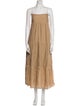 L'Academie Square Neckline Long Dress
