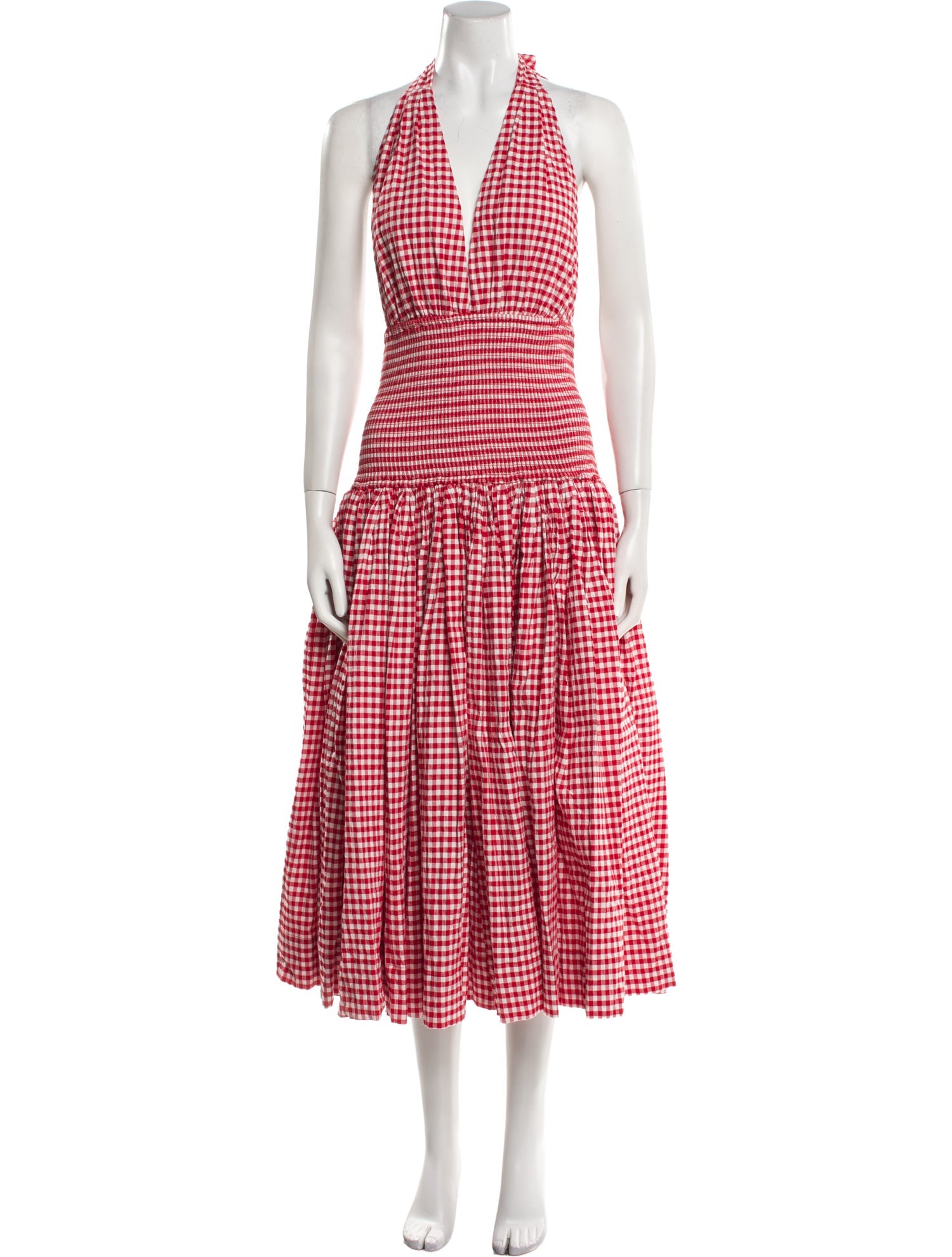 L'Academie Plaid Print Long Dress w/ Tags