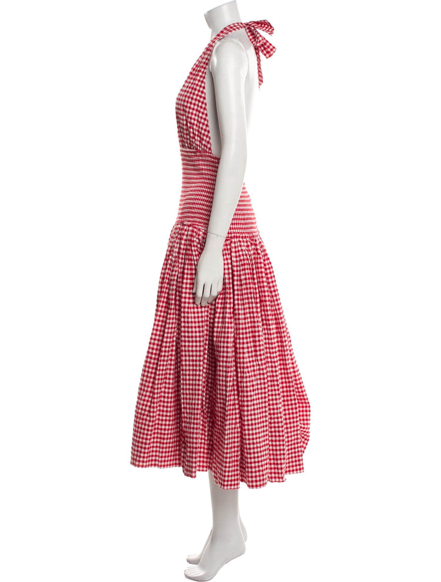 L'Academie Plaid Print Long Dress w/ Tags