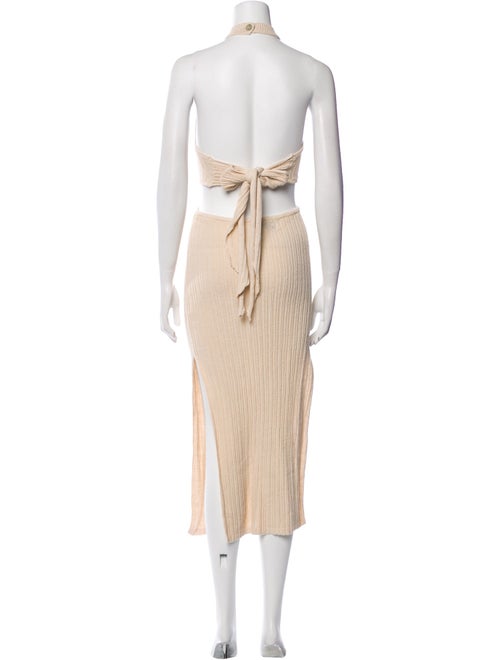 L'Academie Halterneck Long Dress