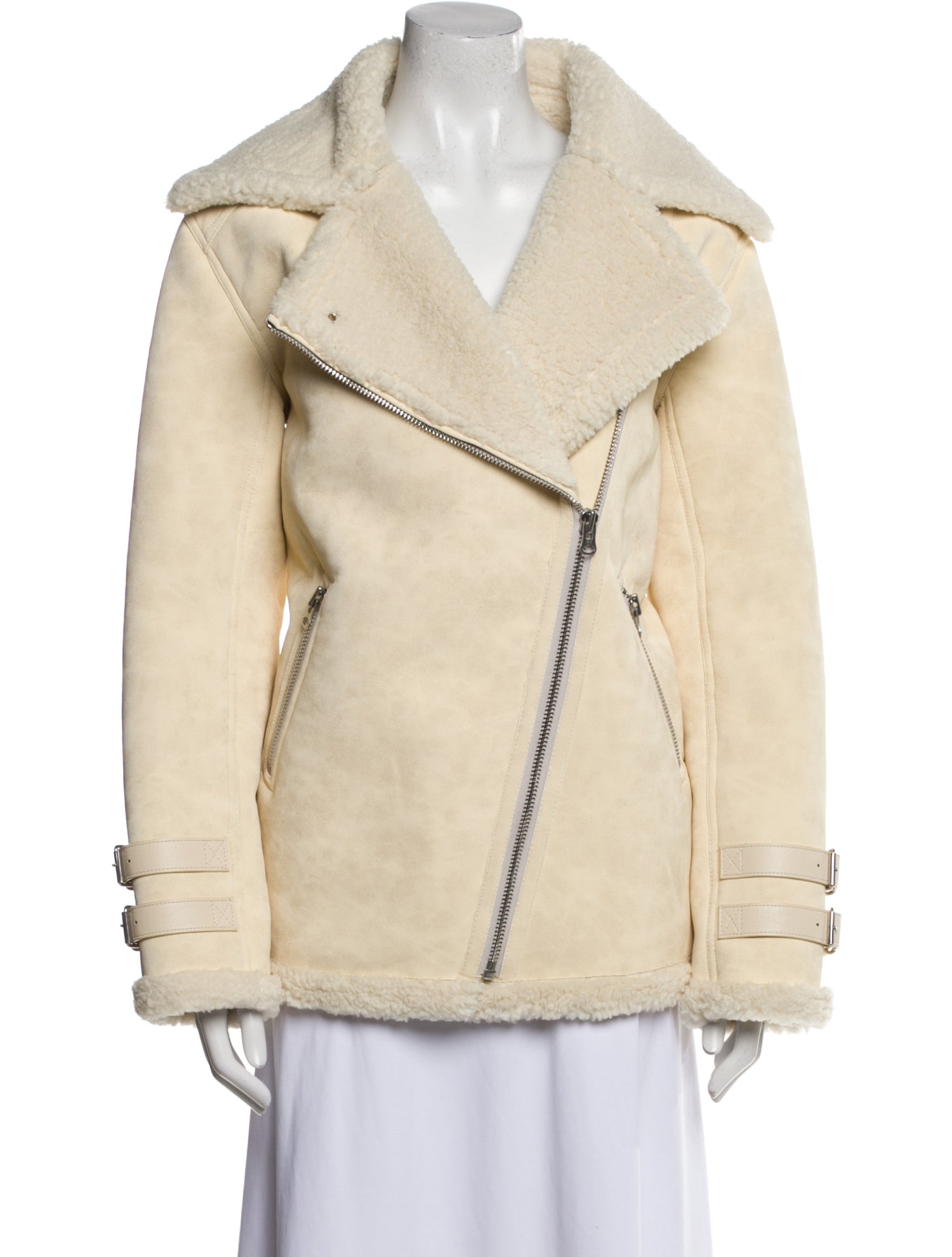 L'Academie Faux Fur Biker Jacket w/ Tags