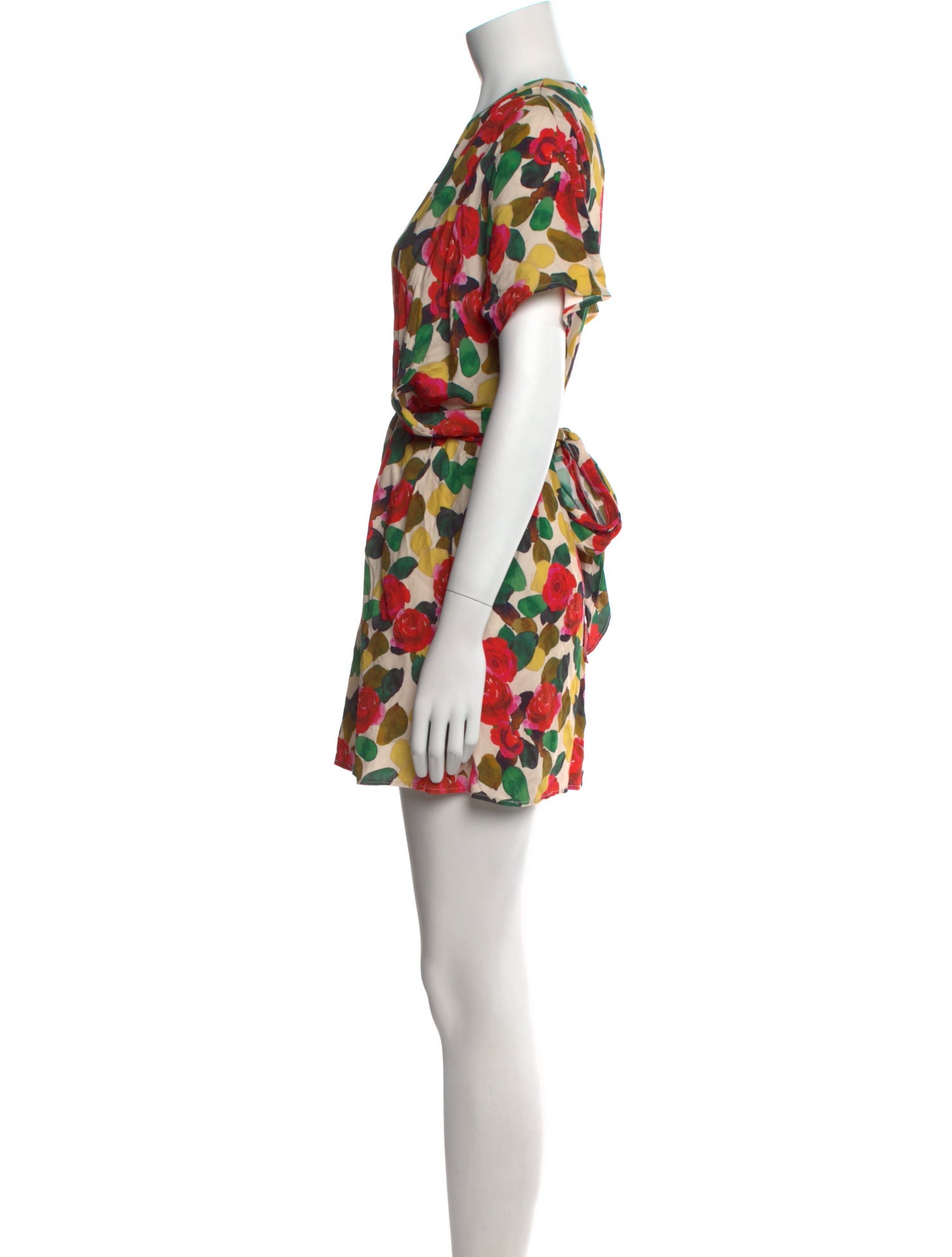 L'Academie Floral Print Mini Dress