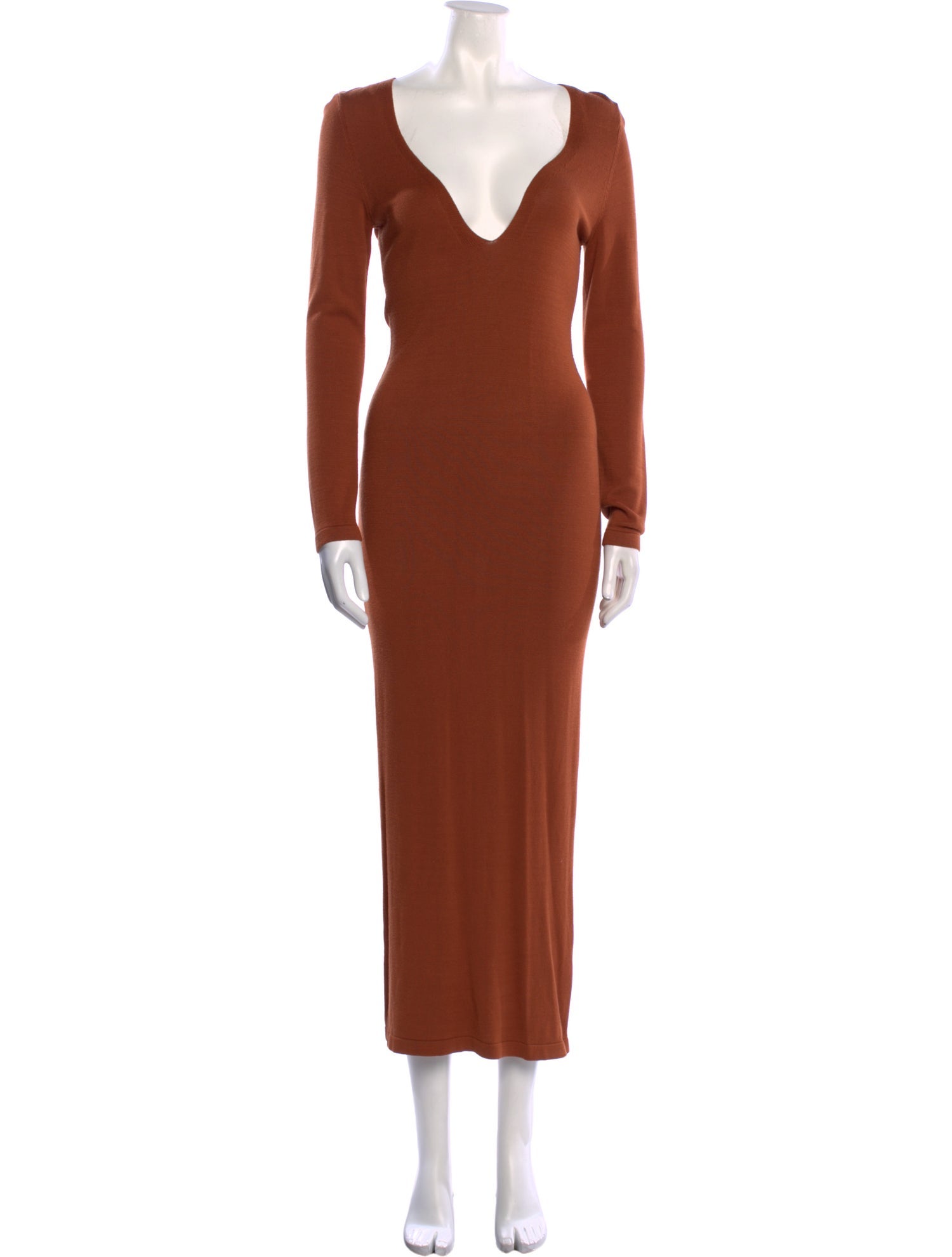 L'Academie V-Neck Long Dress