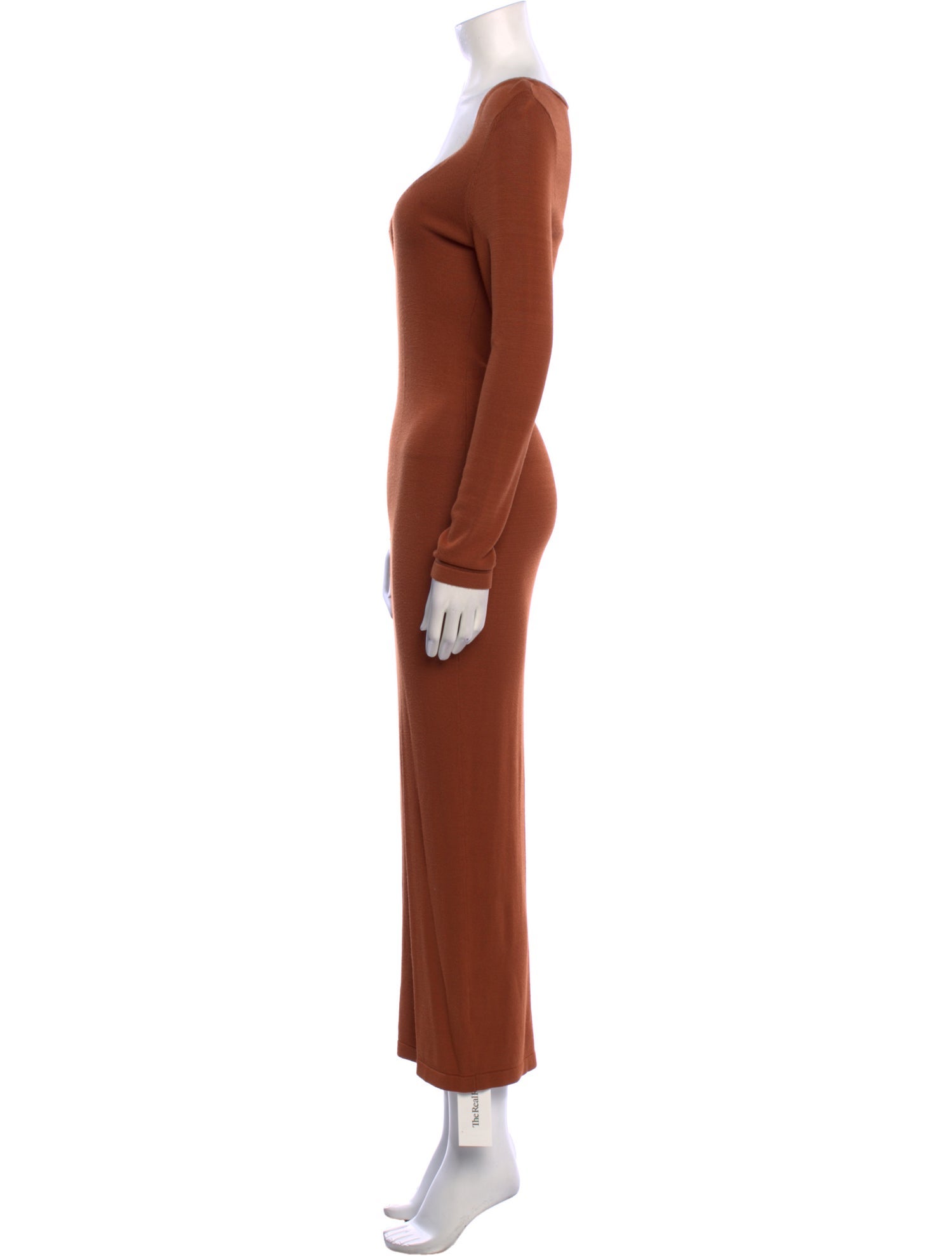 L'Academie V-Neck Long Dress