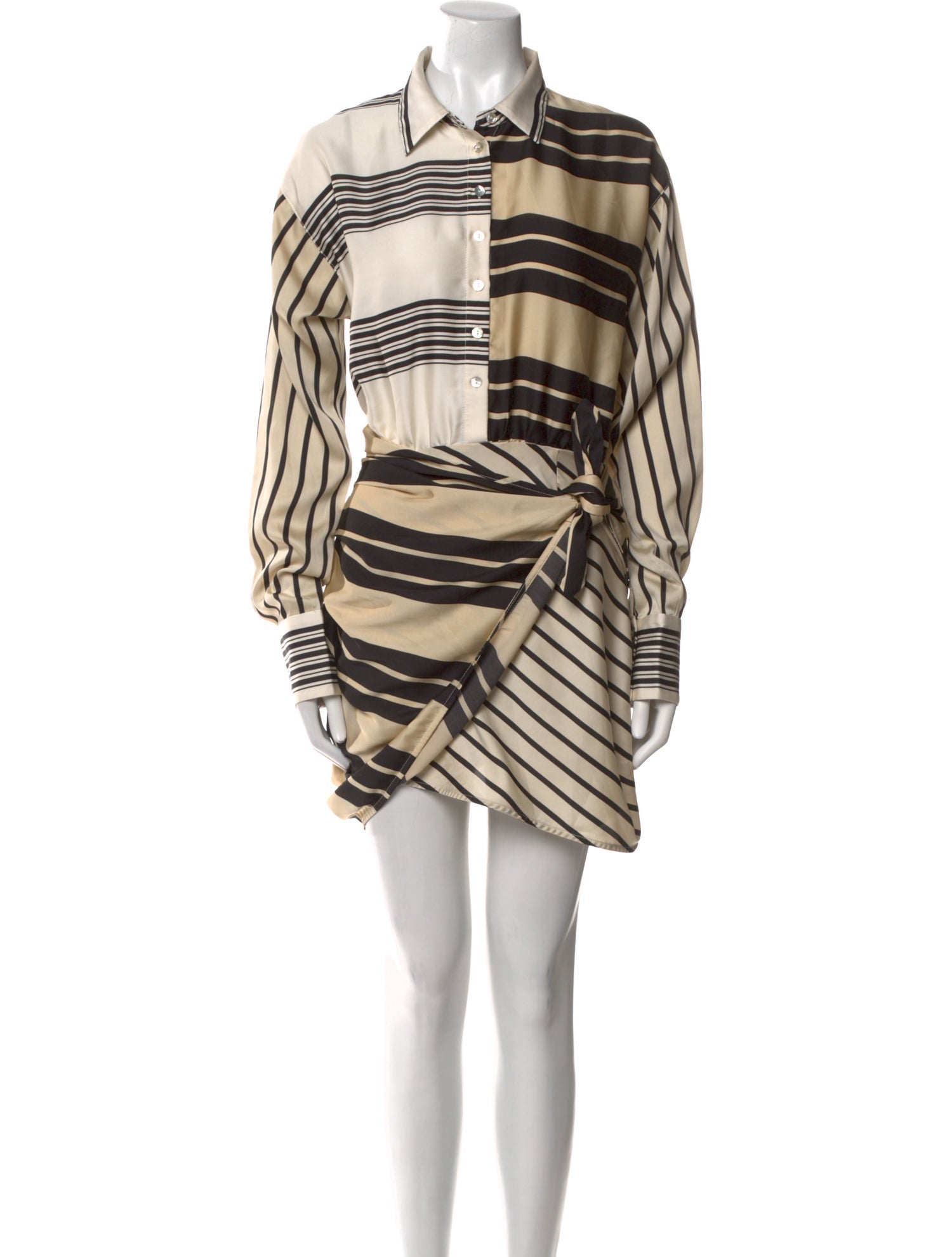 L'Academie Striped Mini Dress