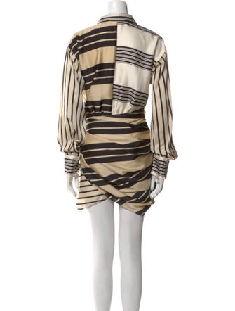 L'Academie Striped Mini Dress